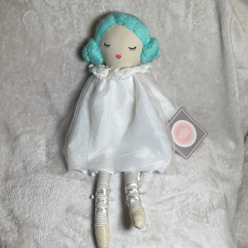 Lil' Pixies ballerina doll blue hair 19”